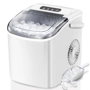 Antarctic Star Ice Maker Ice Maker, 26lbs/24H, self cleaning, for home/camping